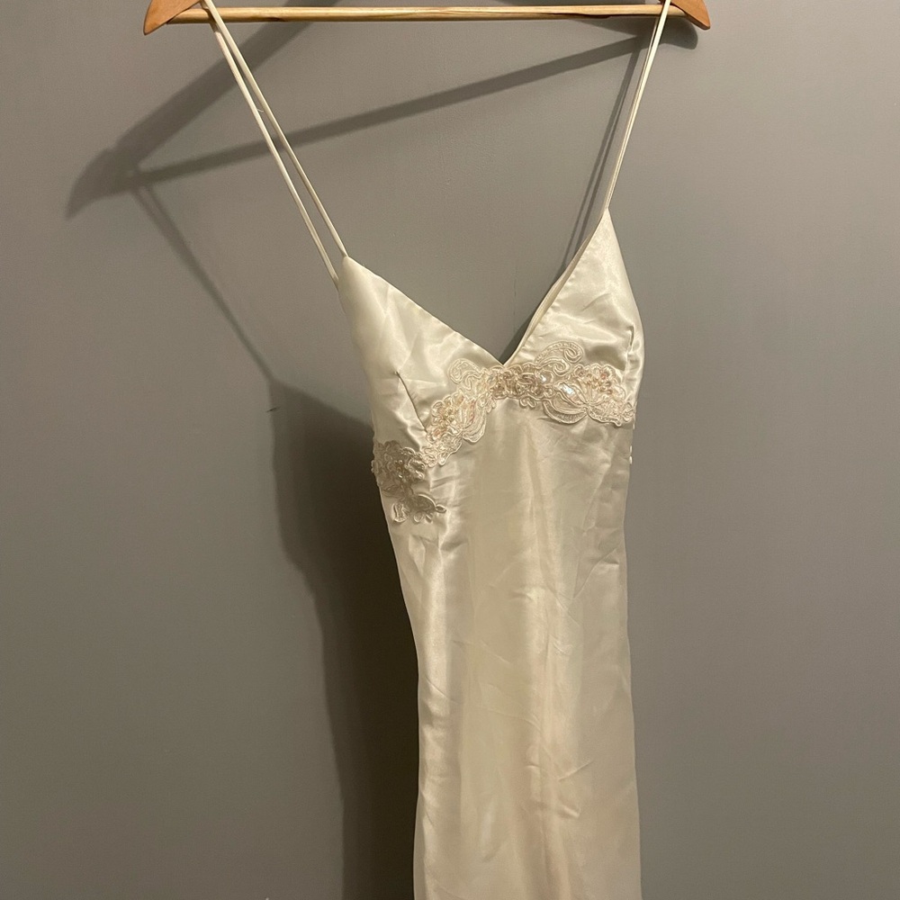 Victoria's Secret Cream Satin Chemise